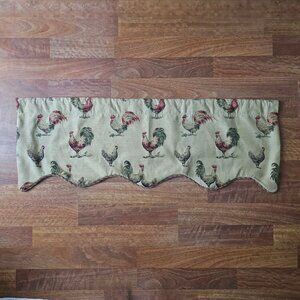 High Quality Fabric Rooster / Chicken Valance